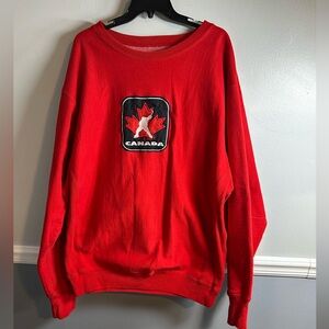 Vintage Steve & Barry’s Canadian Hockey Crewneck Sweatshirt Size XXL